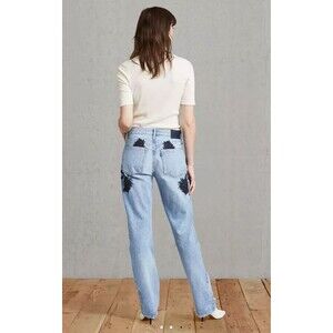 Levi's Made & Crafted Arrow Jeans Embroidered Light Wash Straight Leg Women's 27